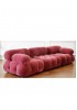 Mario Bellini Modular Sofa Replica Pink velvet 2-seater